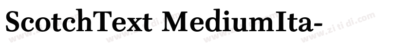 ScotchText MediumIta字体转换